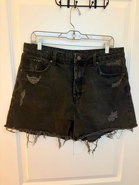 Like New - Wild Fable Black Super High-Rise Cutoff Shorts - Size 12